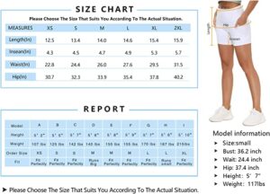 THE GYM PEOPLE High Waist Yoga Shorts for Women's Tummy Control Fitness Athletic Workout Running Shorts with Deep Pockets 7