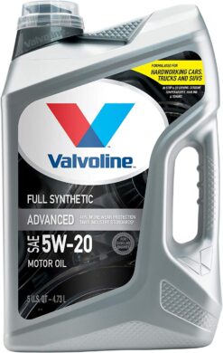 Valvoline Advanced Full Synthetic 5W-20 Motor Oil, 5 Quart
