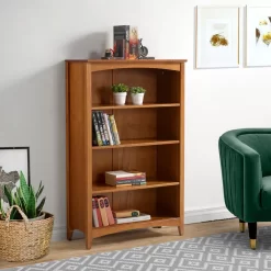 Winston Porter Mccrory 48'' W Solid Wood Standard Bookcase