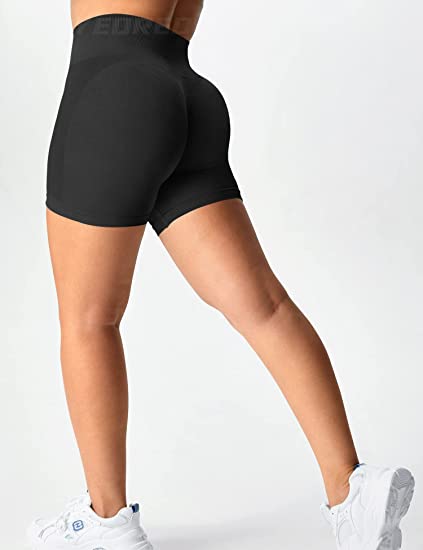 TYUIO High Waist Workout Yoga Shorts Women Running Biker Shorts