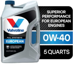 Valvoline European Vehicle Full Synthetic 0W-40 Motor Oil 5 QT