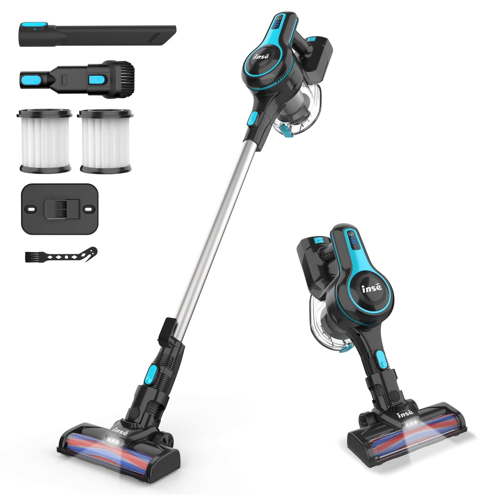 INSE Cordless Vacuum Cleaner, 6 in 1 Powerful Suction Lightweight