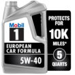 Mobil 1 FS European Car Formula Full Synthetic Motor Oil 5W-40, 5 qt