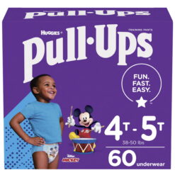 Huggies Pull-Ups Boys' Potty Training Pants Size 6, 60 Ct, 4T-5T (38-50 lb.)