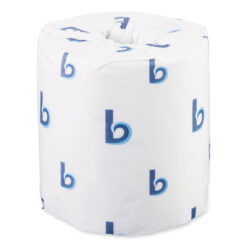 Boardwalk Two-Ply Toilet Tissue, Septic Safe, White, 4.5 x 3.75, 500 Sheets/Roll, 96 Rolls/Carton -BWK6150