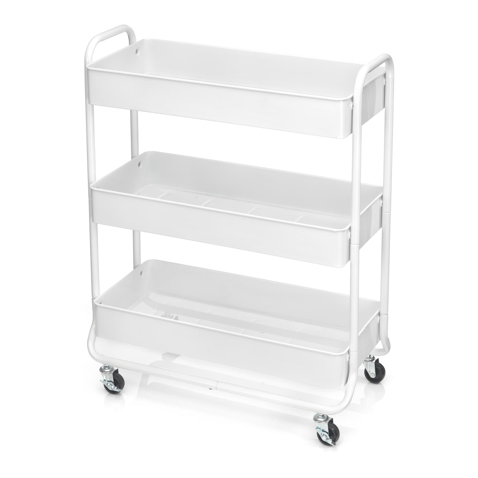 Simply Tidy Hudson Rolling Cart, White
