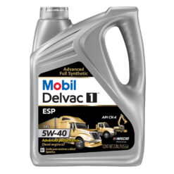 Mobil Delvac 1 ESP Heavy Duty Full Synthetic Diesel Engine Oil 5W-40, 1 Gal