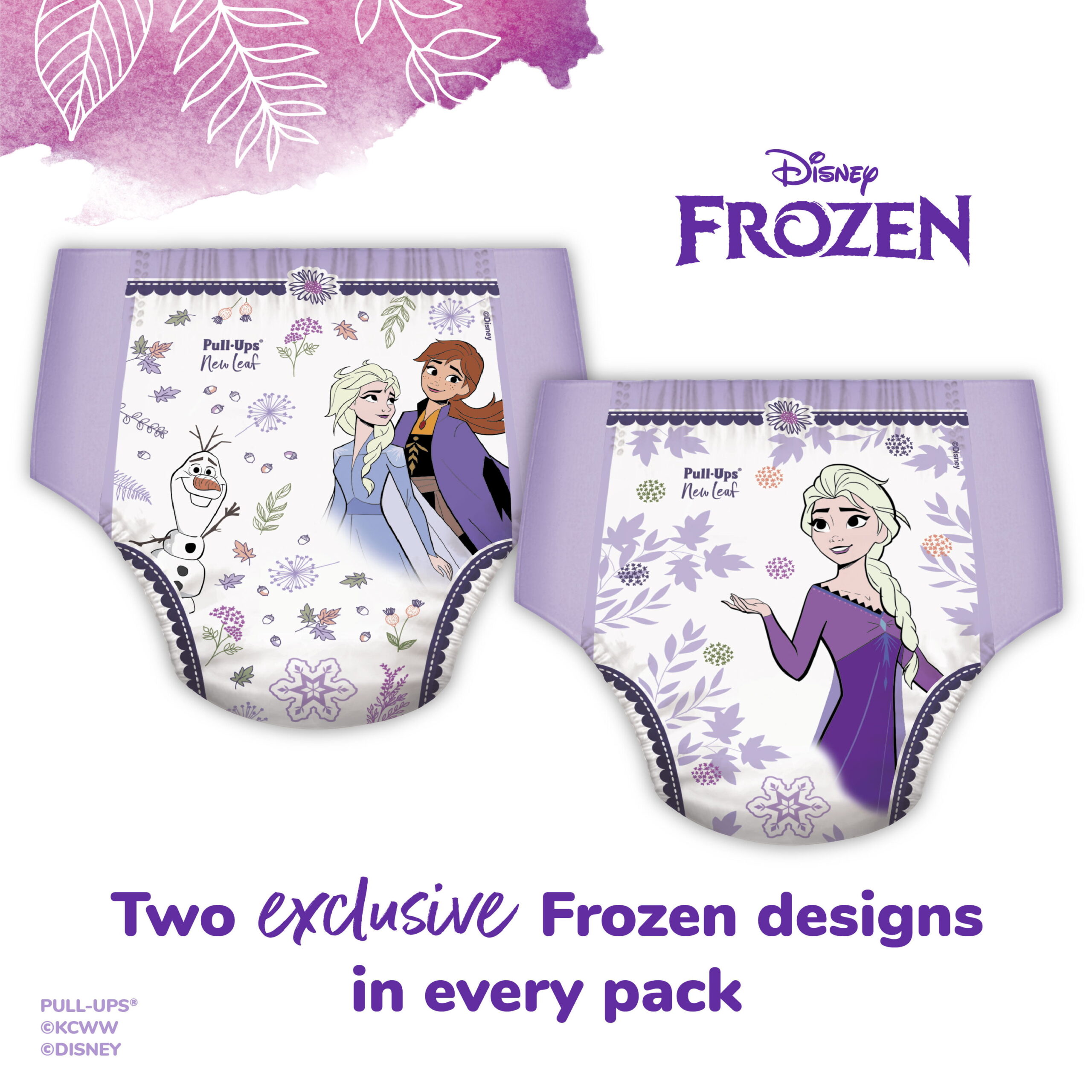 Huggies Pull-Ups New Leaf Girls' Disney Frozen Potty Training Pants, 60 Ct,  2T-3T (16-34 lb.)