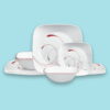 Corelle Splendor, Square, 12 Piece, Dinnerware Set