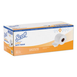 Scott Essential Standard Roll Bathroom Tissue for Small Businesses, Septic Safe, 2-Ply, White, 550 Sheets/Roll, 20 Rolls/Carton | Bundle of 2 Cartons