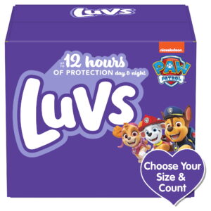 Luvs Paw Patrol Edition Diapers, Size 5, 148 Ct
