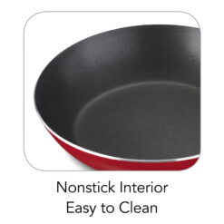 Tramontina 9-Piece Non-stick Cookware Set, Red
