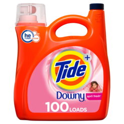 Tide Downy April Fresh He, 100 Loads Liquid Laundry Detergent, 154 fl oz