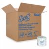 Scott Essential Toilet Tissue, White, 2-Ply, Standard Size Cored Roll, 550 Sheets, 4 X 4-1/10 Inch, 20 Count