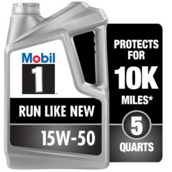 Mobil 1 Advanced Full Synthetic Motor Oil 15W-50, 5 qt