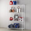 Hyper Tough 14"W x 36"D x 54"H 4-Shelf Wire Shelving Unit, White