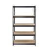 Muscle Rack 30 in. W x 60 in. H x 12 in. D 5-Tier Black Steel Shelving Unit