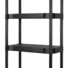 Hyper Tough 13.88"D x 30"W x 56.2"H 4 Shelf Plastic Garage Shelves, Black