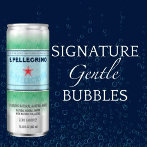 Includes twenty-four 11.15 fl oz (330 mL) cans of S.Pellegrino Sparkling Natural Mineral Water