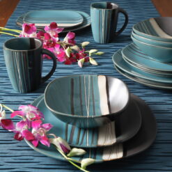 Better Homes & Gardens Bazaar Teal 16-piece Dinnerware Set