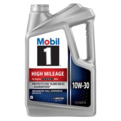 Mobil 1 High Mileage 10W-30 Full Synthetic Motor Oil, 5 Quart