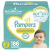 Pampers Swaddlers Diapers Size 2 186 Count