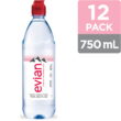 evian Natural Spring Water, 25.36 Fl Oz, 12 Count Bottles