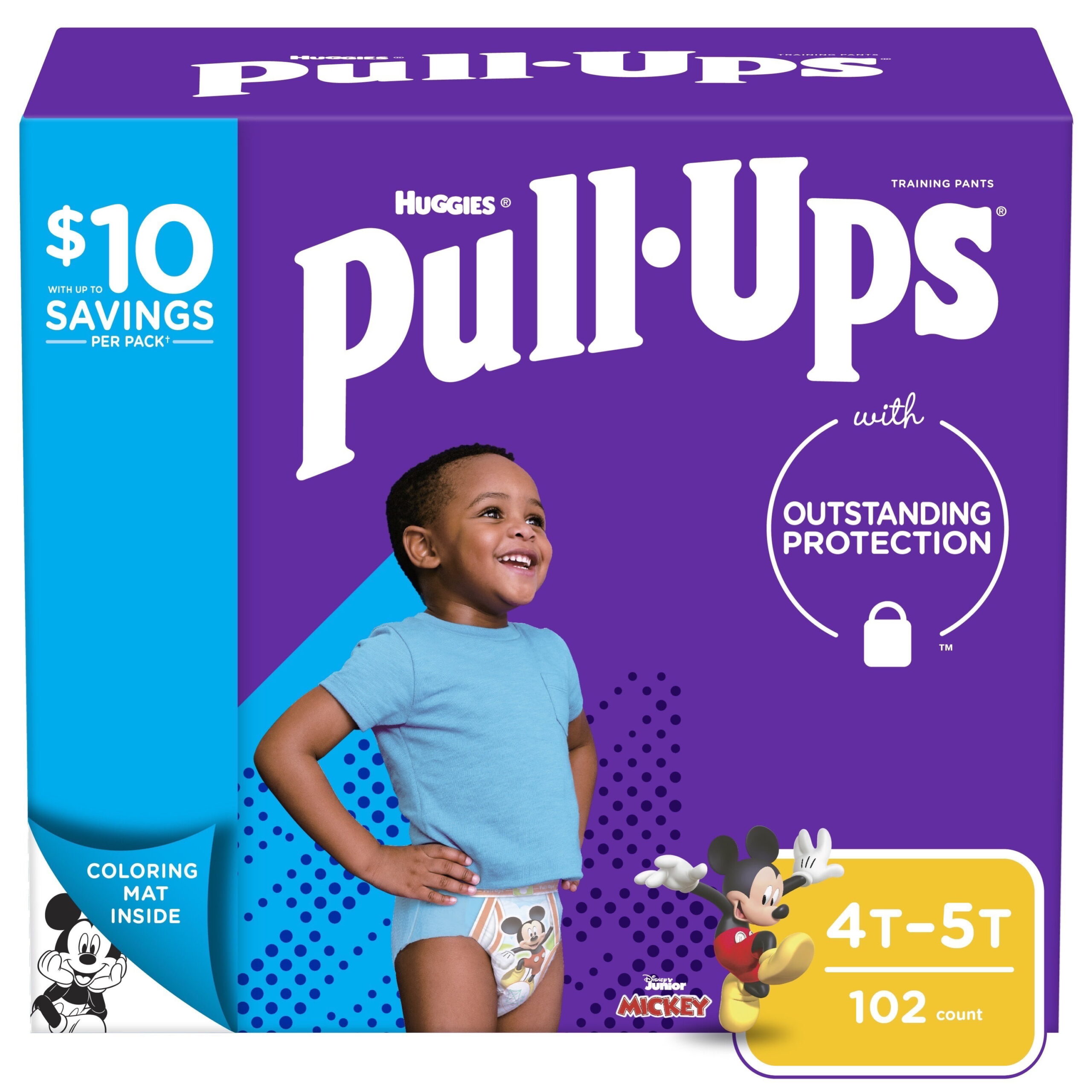 Huggies Pull-Ups Boys' Learning Designs Training Pants, 4T-5T, 102