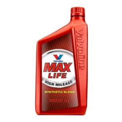 Valvoline High Mileage with MaxLife Technology SAE 10W-40 Synthetic Blend, 1 Qt, Case of 6