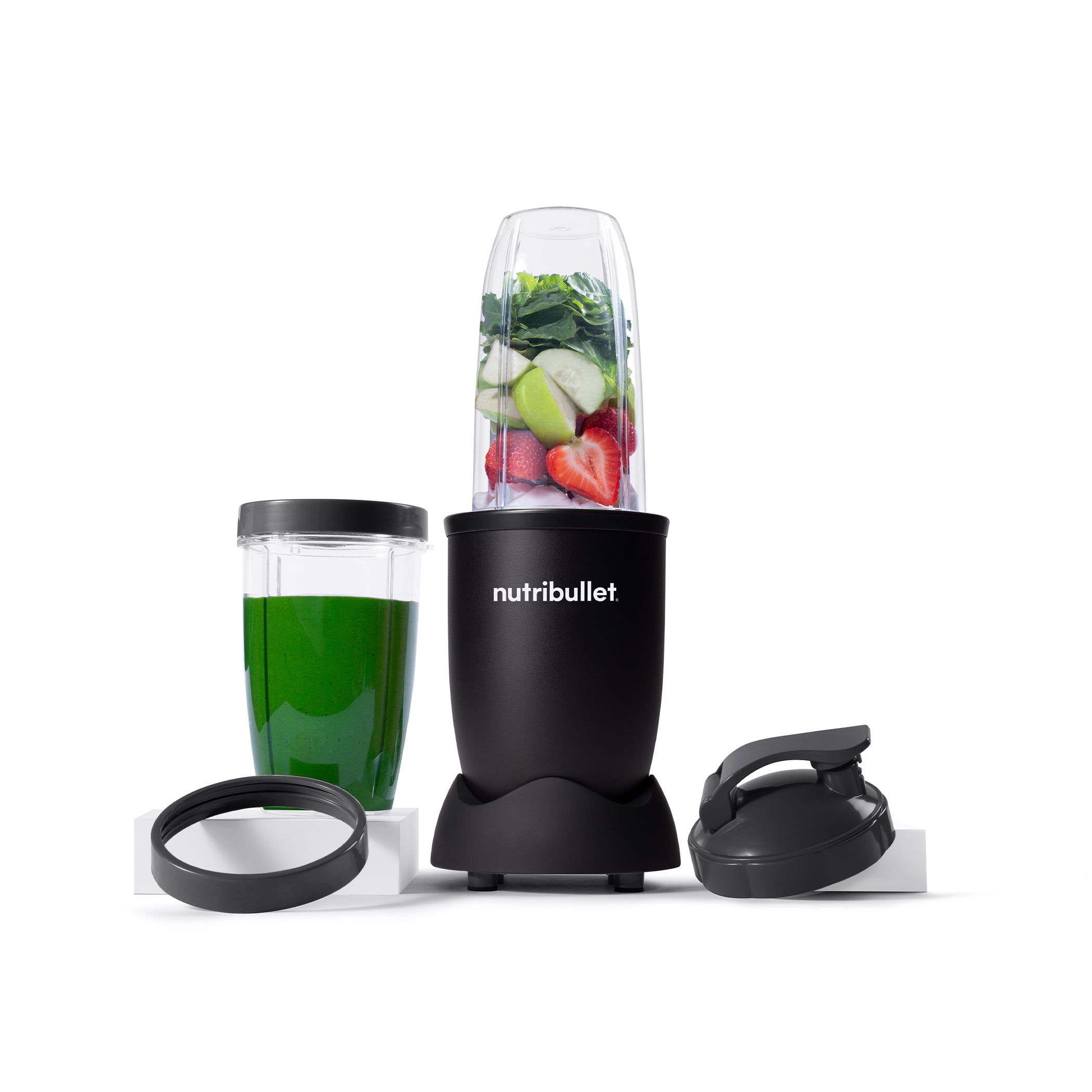 Nutribullet 32 oz Cup with To-Go Lid, Clear/Black