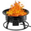 Gymax Portable Propane Outdoor Gas Fire Pit W/ Cover & Carry Kit 19-Inch 58,000 BTU