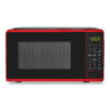 Mainstays 0.7 Cu ft Compact Countertop Microwave Oven, Red
