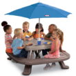 Little Tikes Outdoor Fold 'n Store Kids Picnic Table Toy