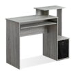Furinno Econ Multipurpose Home Office Computer Writing Desk with Bin, French Oak Grey