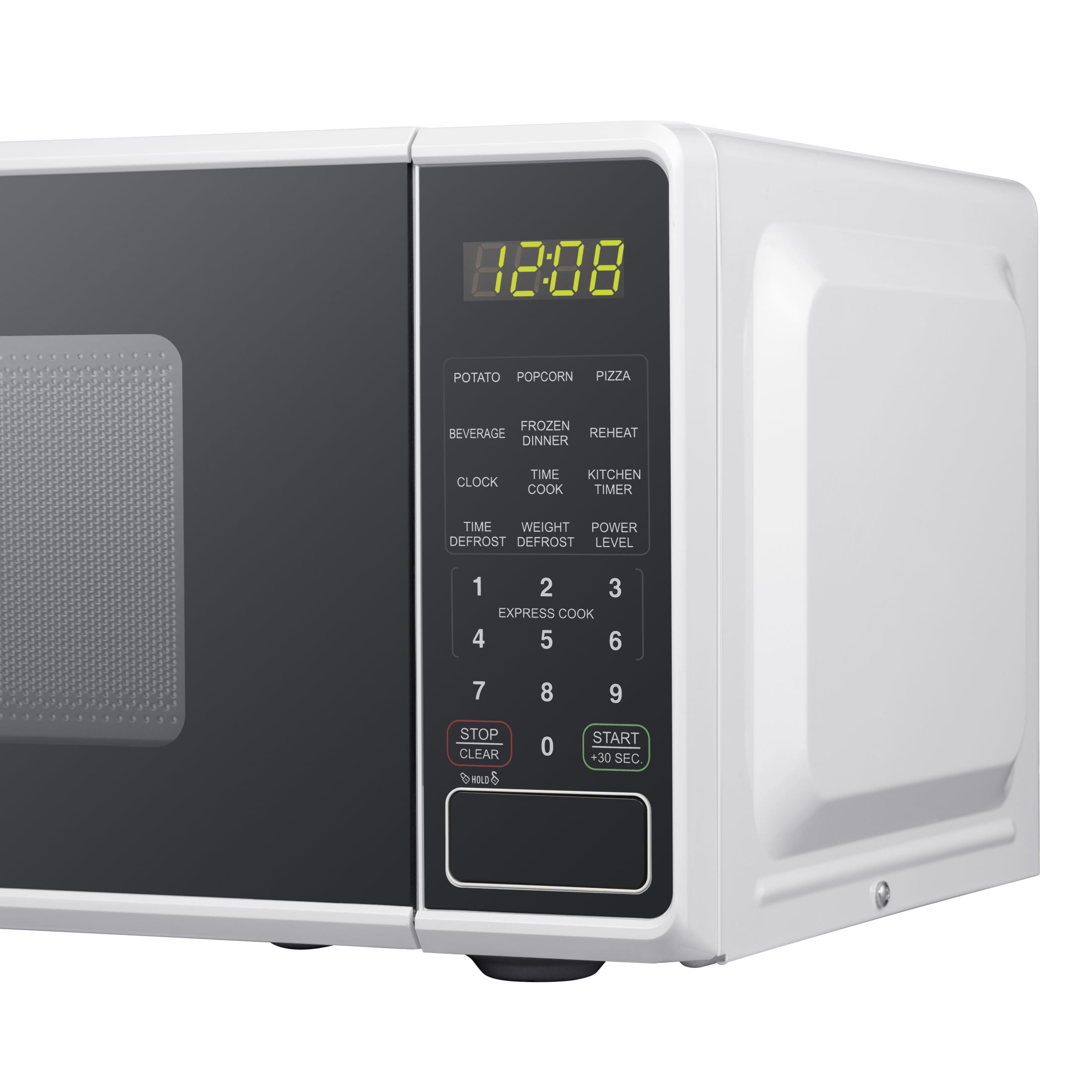 Mainstays 0.7 Cu ft Compact Countertop Microwave and Galanz 1.7 Cu ft One  Door Mini Fridge Bundle 
