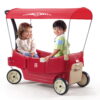 Step2 All Around Canopy Wagon Red Kids Wagon with Canopy