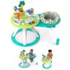 Bright Starts Around We Go 2-in-1 Walk-Around Baby Activity Center & Table, Tropic Cool, Ages 6 Months+