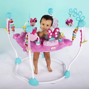 Bright Starts Disney Baby MINNIE MOUSE PeekABoo Activity Jumper with Lights and Melodies, Ages 6 months +