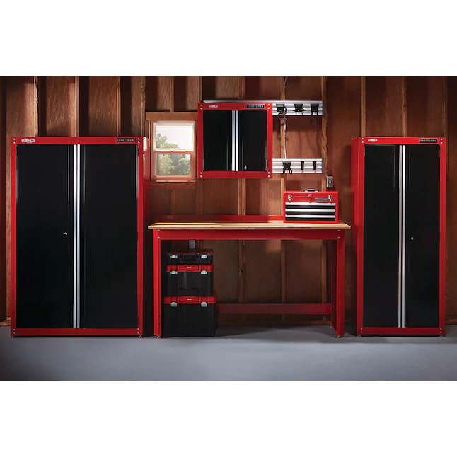 Craftsman Cmst23201rb Steel Freestanding Garage Cabinet In Red 32 W X 74 H 18 D Bigbigmart Com