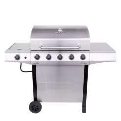Char-Broil Performance Series Silver 5-Burner Liquid Propane Gas Grill with 1 Side Burner