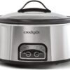 Crock-Pot 6 Quart Slow Cooker with Auto Warm Setting and Programmable Controls, Stainless Steel