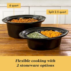 Crock-Pot Choose-a-Crock Digital Countdown Slow Cooker Stainless Steel, 6-Quart