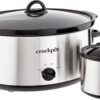 Crock-Pot Large 8 Quart Slow Cooker with Mini 16 Ounce Food Warmer, Stainless Steel