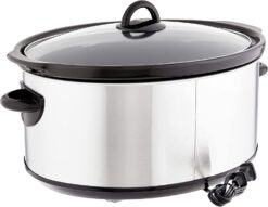 Crock-Pot Large 8 Quart Slow Cooker with Mini 16 Ounce Food Warmer, Stainless Steel