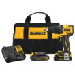 DEWALT DCD709C2 ATOMIC 20V MAX Cordless Brushless Compact 1.2 in. Hammer Drill, (2) 20V 1.3Ah Batteries, Charger, and Bag
