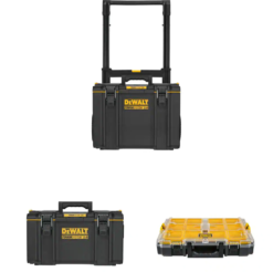 DEWALT TOUGHSYSTEM 2.0 24 in. Mobile Tool Box, 22 in. Large Tool Box and 10-Compartment Deep Small Parts Organizer