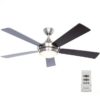 Fanimation Studio Collection LP8068LBN Aire Drop 52-in Brushed Nickel LED Indoor Ceiling Fan with Light Remote (5-Blade)