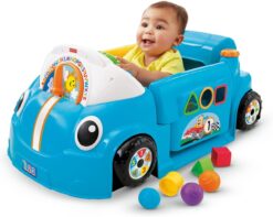 Fisher-Price Laugh & Learn Crawl Around Car, Blue interactive play center with Smart Stages learning content for babies and toddlers ages 6 months and up