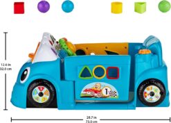 Fisher-Price Laugh & Learn Crawl Around Car, Blue interactive play center with Smart Stages learning content for babies and toddlers ages 6 months and up
