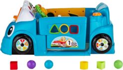 Fisher-Price Laugh & Learn Crawl Around Car, Blue interactive play center with Smart Stages learning content for babies and toddlers ages 6 months and up